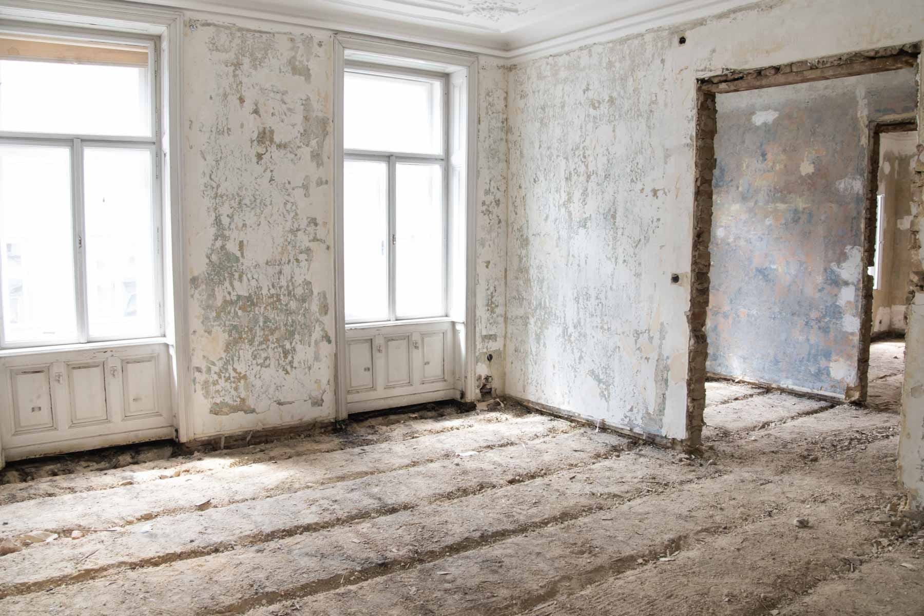 Wohnungsrenovierung in 1180 Wien, Ausgangszustand