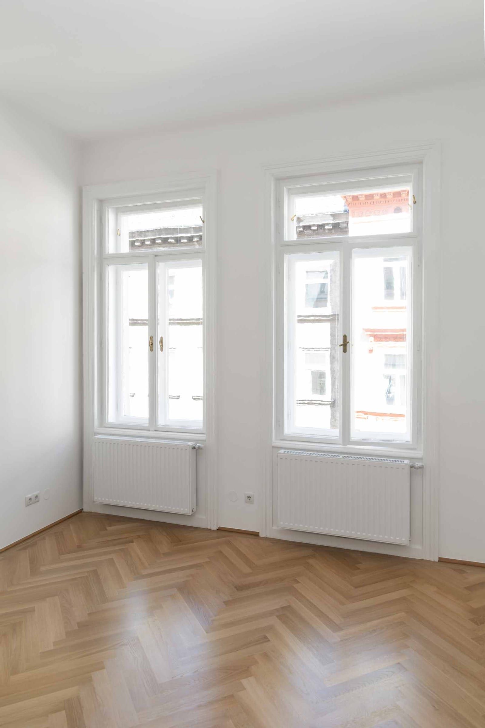 Fertig sanierter Wohnraum einer Altbauwohnung in 1160 Wien